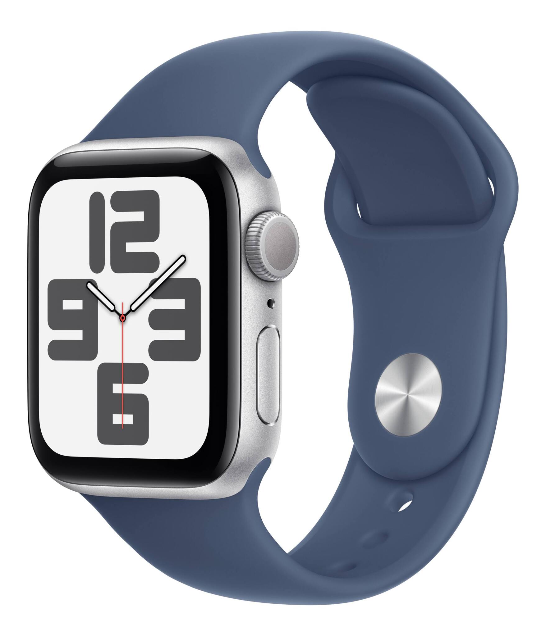 Apple Watch SE 2 (2024) GPS 44мм корпус из алюминия Silver + ремешок Denim