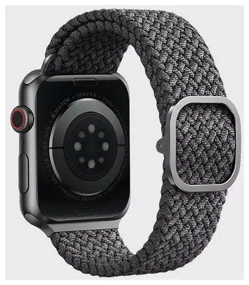 Ремешок Uniq 41/40/38мм ASPEN Design Strap Braided для Apple Watch Grey (Серый)