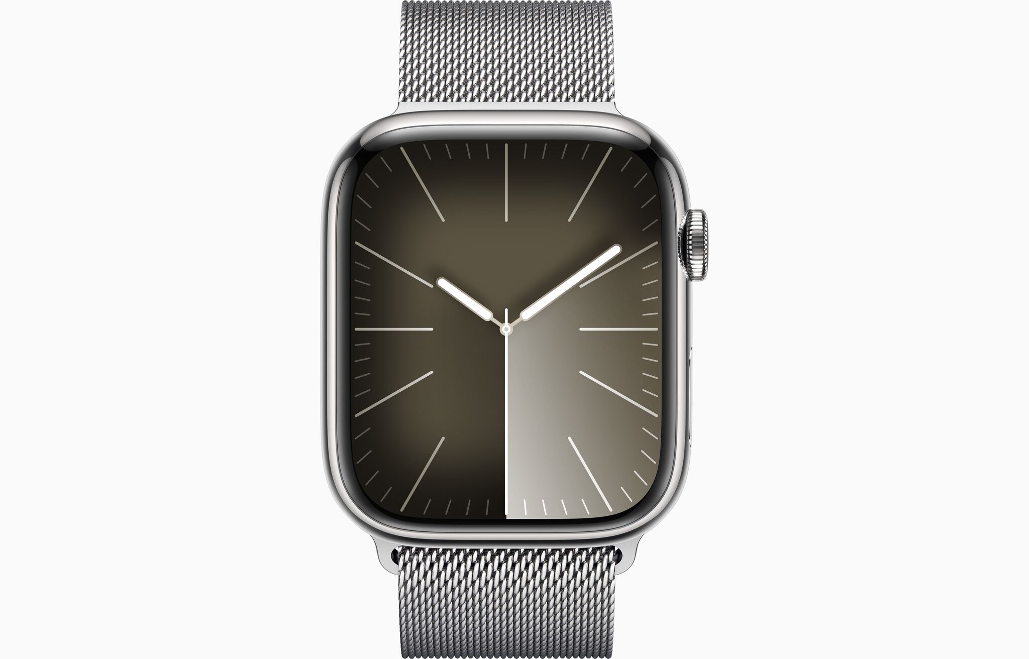 Apple Watch Series 9, 41 мм, корпус из нержавеющей стали Silver, Milanese Loop, Silver