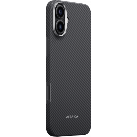 Чехол Pitaka Ultra-Slim Case для iPhone 16 Plus Black/Grey (Чёрный/Серый)