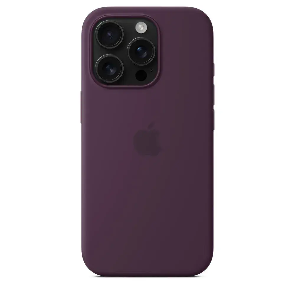 Силиконовый чехол для iPhone 16 Pro с MagSafe Plum (Бордовый)