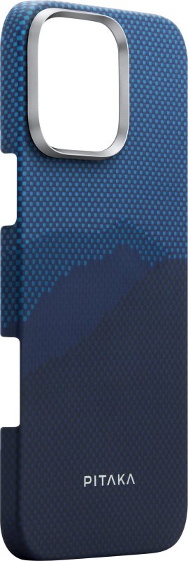 Чехол Pitaka MagEZ StarPeak Tactile Woven для iPhone 16 Pro Max, Over The Horizon (Синий)