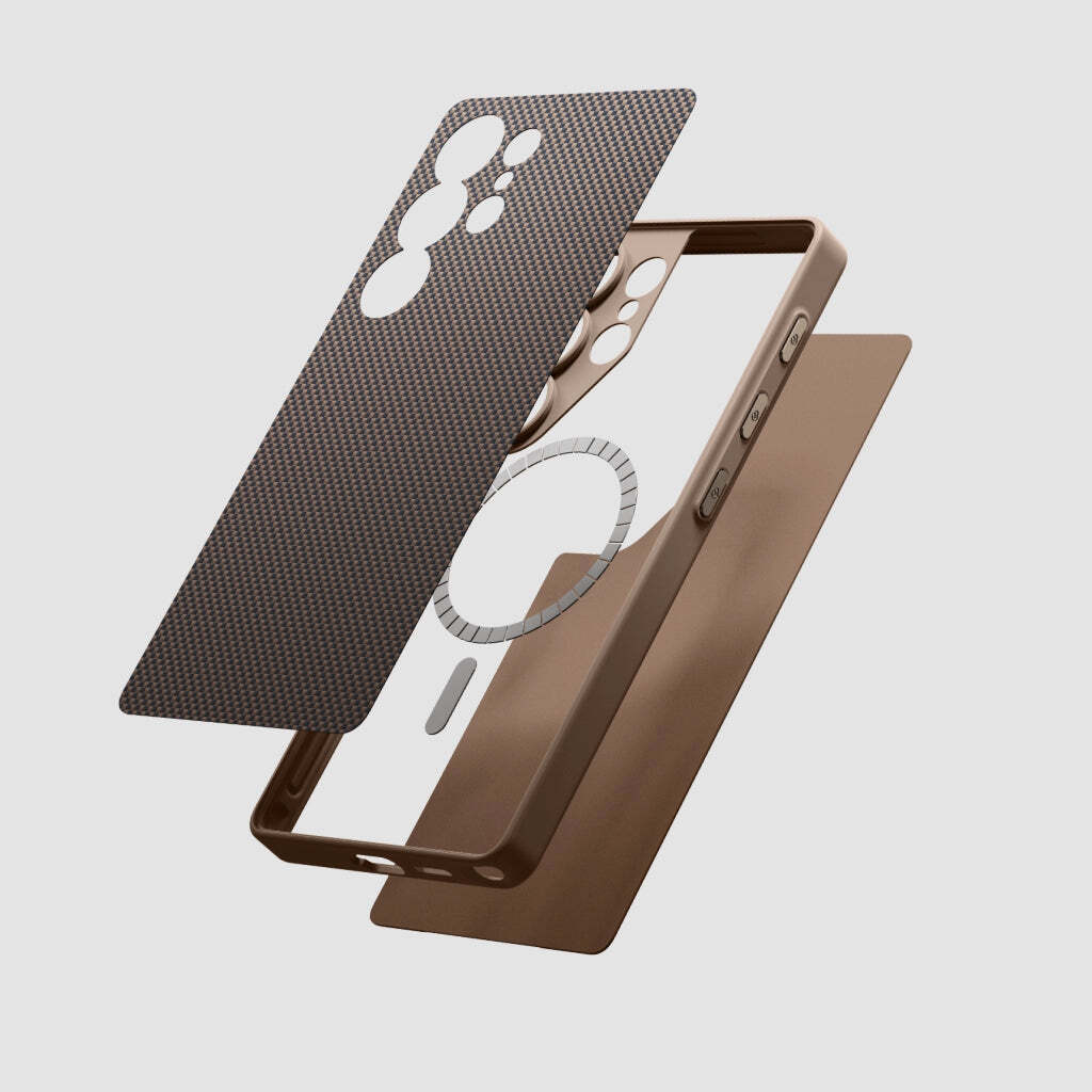 Чехол Pitaka PinButton Case for Samsung Galaxy S25 Ultra Black/Gold (Чёрный/Золотой)