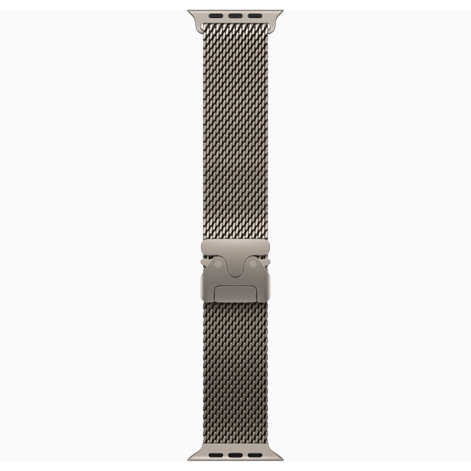 Ремешок для Apple Watch Ultra 2 49mm Natural Titanium Milanese Loop - Medium