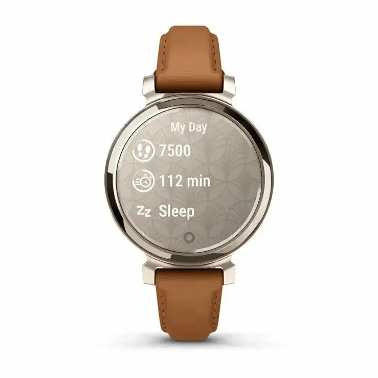 Умные часы Garmin Lily 2 Cream Gold Case with Tan Leather Band