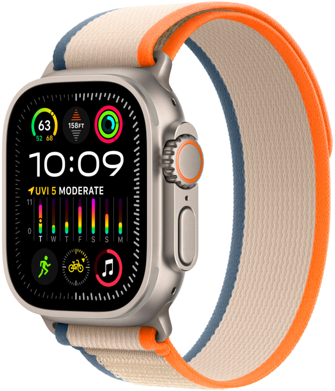 Apple Watch Ultra 2 49mm Titanium Case Trail Orange Beige