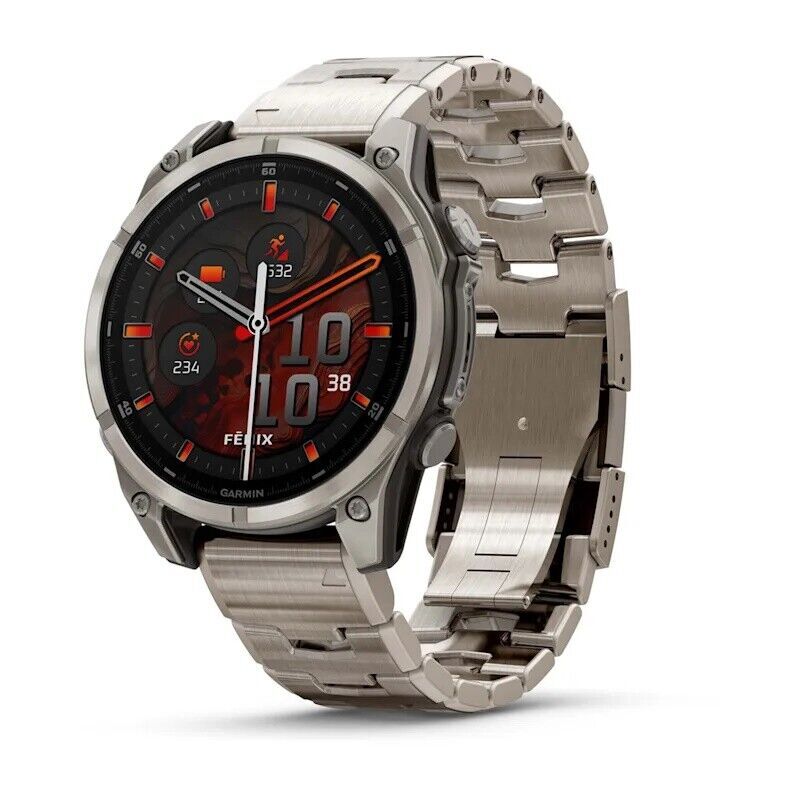 Умные часы Garmin Fenix 8 47mm Amoled Sapphire Titanium Graphite