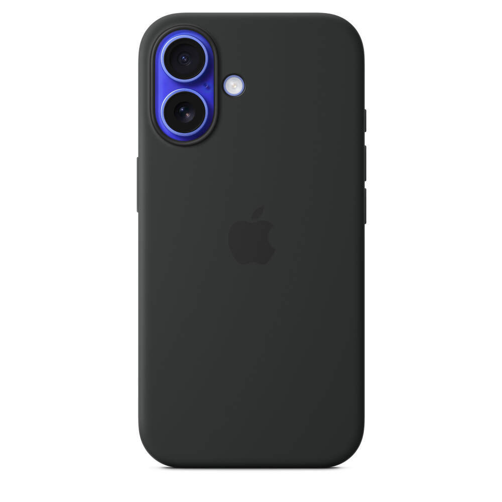 Силиконовый чехол для iPhone 16 с MagSafe Black (Чёрный)