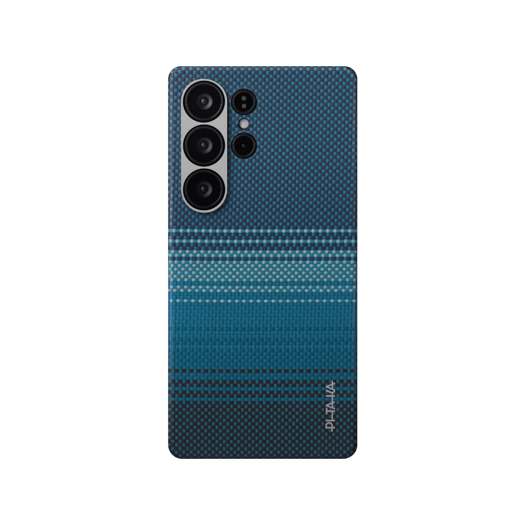 Чехол Pitaka Tactile Woven Case for Samsung Galaxy S25 Ultra Moonrise (Синий)