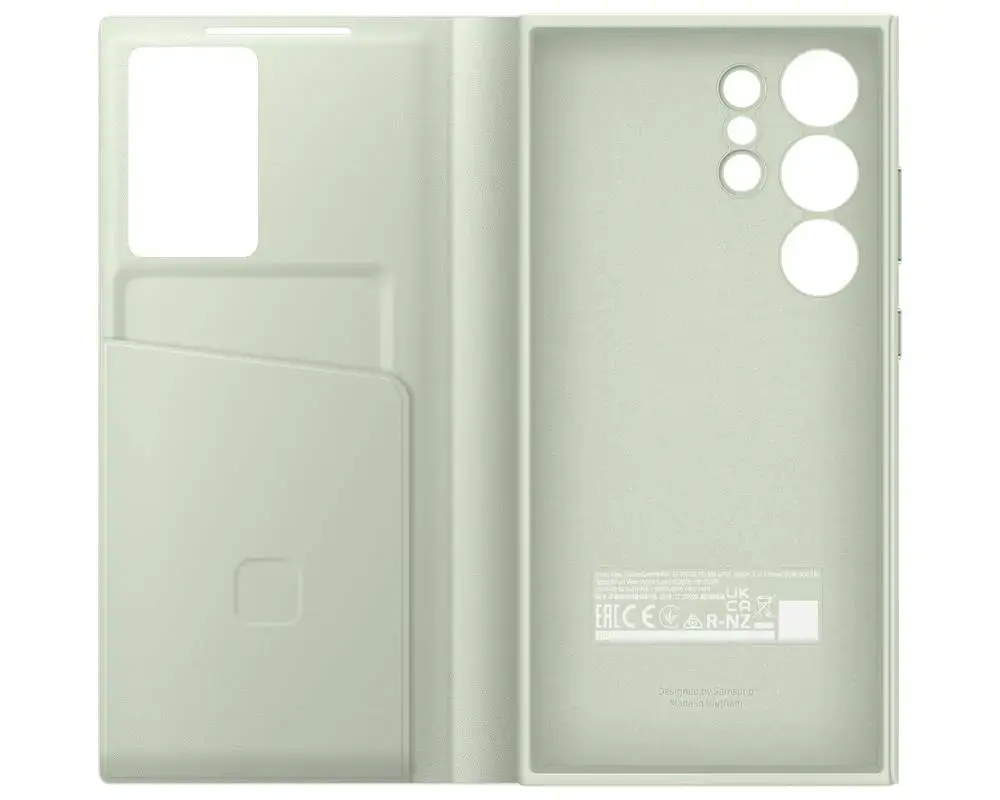 Чехол-книжка Samsung Smart View Wallet Case S24 Ultra Green (Светло-зелёный)
