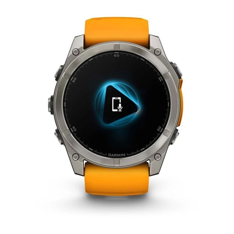 Умные часы Garmin Fenix 8 51mm Amoled Sapphire Titanium Spark Orange