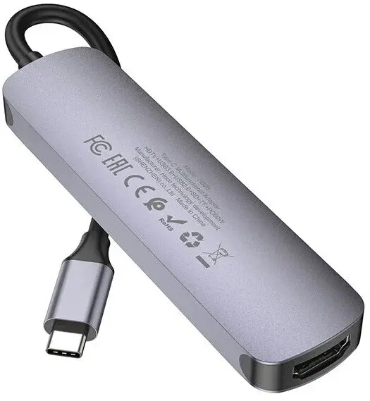Переходник Hoco HB28 6 in 1 USB-C MULTIFACTION