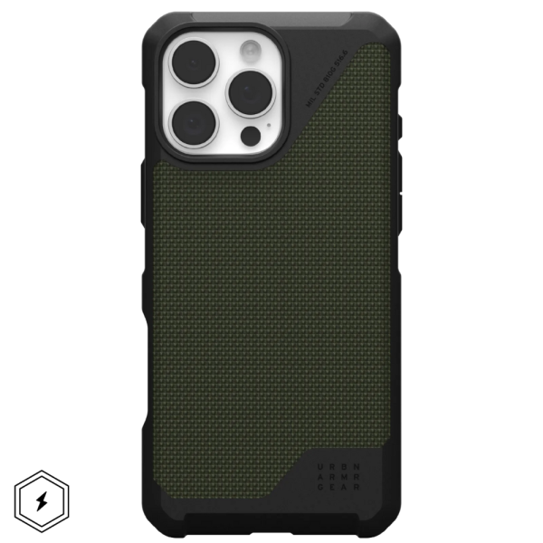 Чехол Uag Metropolis LT Kevlar для iPhone 16 Pro Olive Оливковый