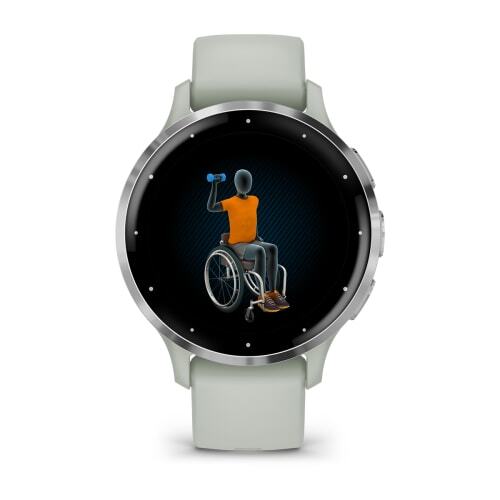 Умные часы Garmin VENU 3s Silver Sage/Gray (Серебристый/Серый)