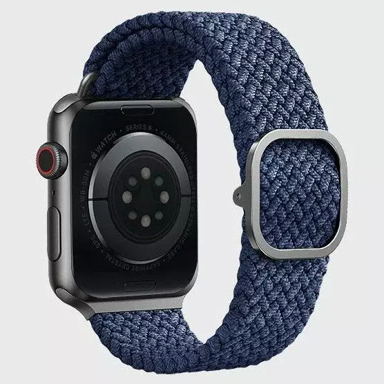 Ремешок Uniq 45/44/42мм ASPEN Design Strap Braided Blue (Синий)