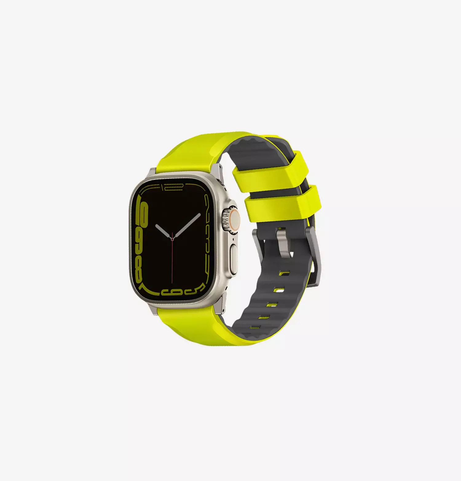 Ремешок Uniq 49/45/44/42мм Linus Airosoft Silicone Strap для Apple Watch Lime Green (Cалатовый)