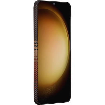 Чехол Pitaka Fusion Weaving MagEZ Case 4 для Samsung Galaxy S24 Plus , Sunset (Коричневый)