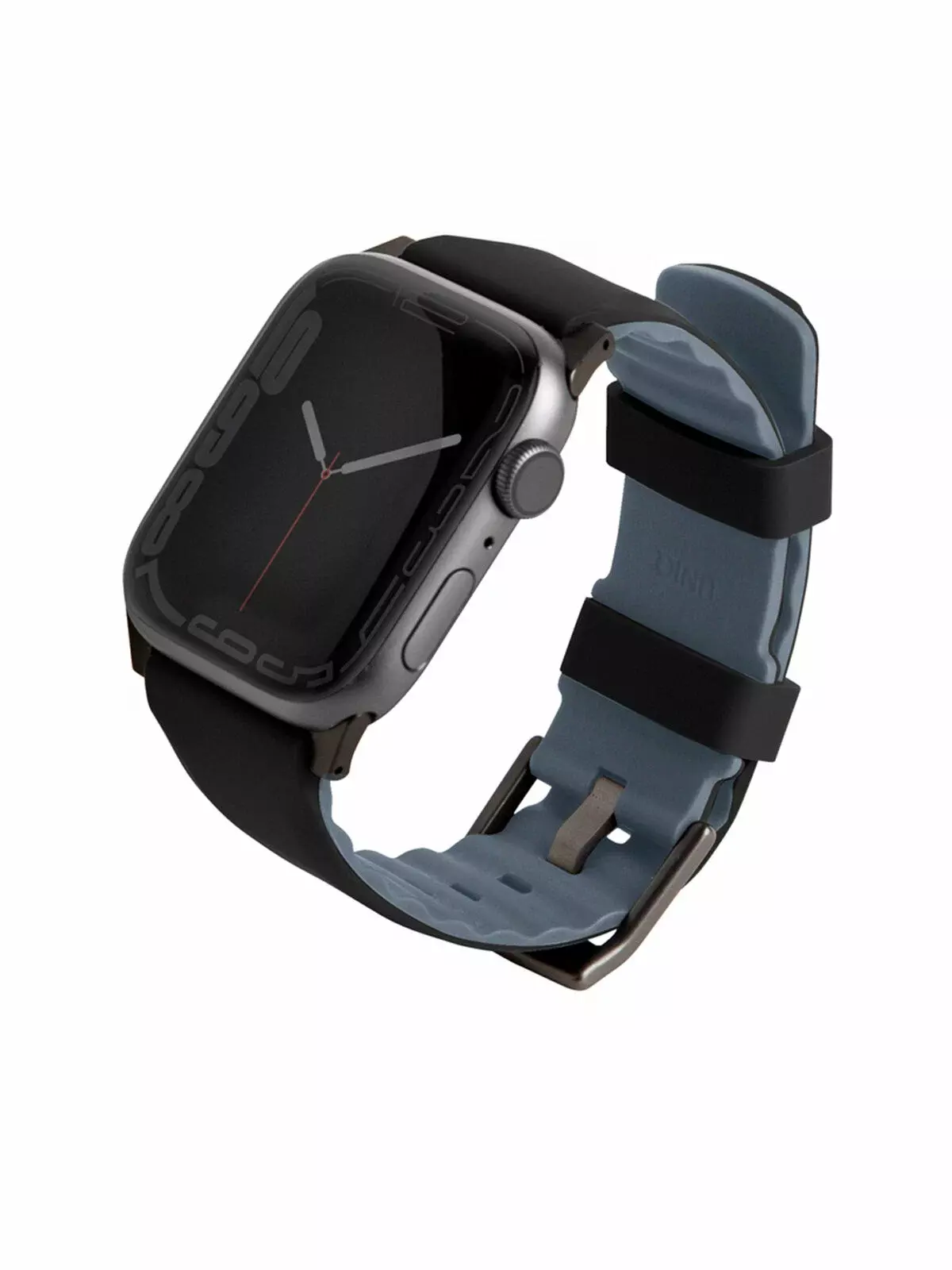 Ремешок Uniq 41/40/38 мм Linus Airosoft Silicone Strap для Apple Watch Black (Чёрный)