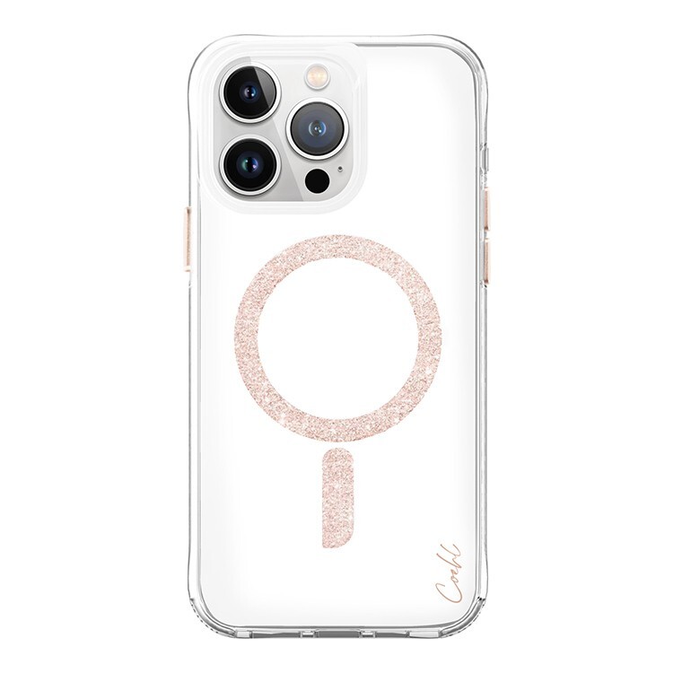 Чехол Uniq COEHL для iPhone 15 Pro Glace Rose Gold (MagSafe) (Золотистый)