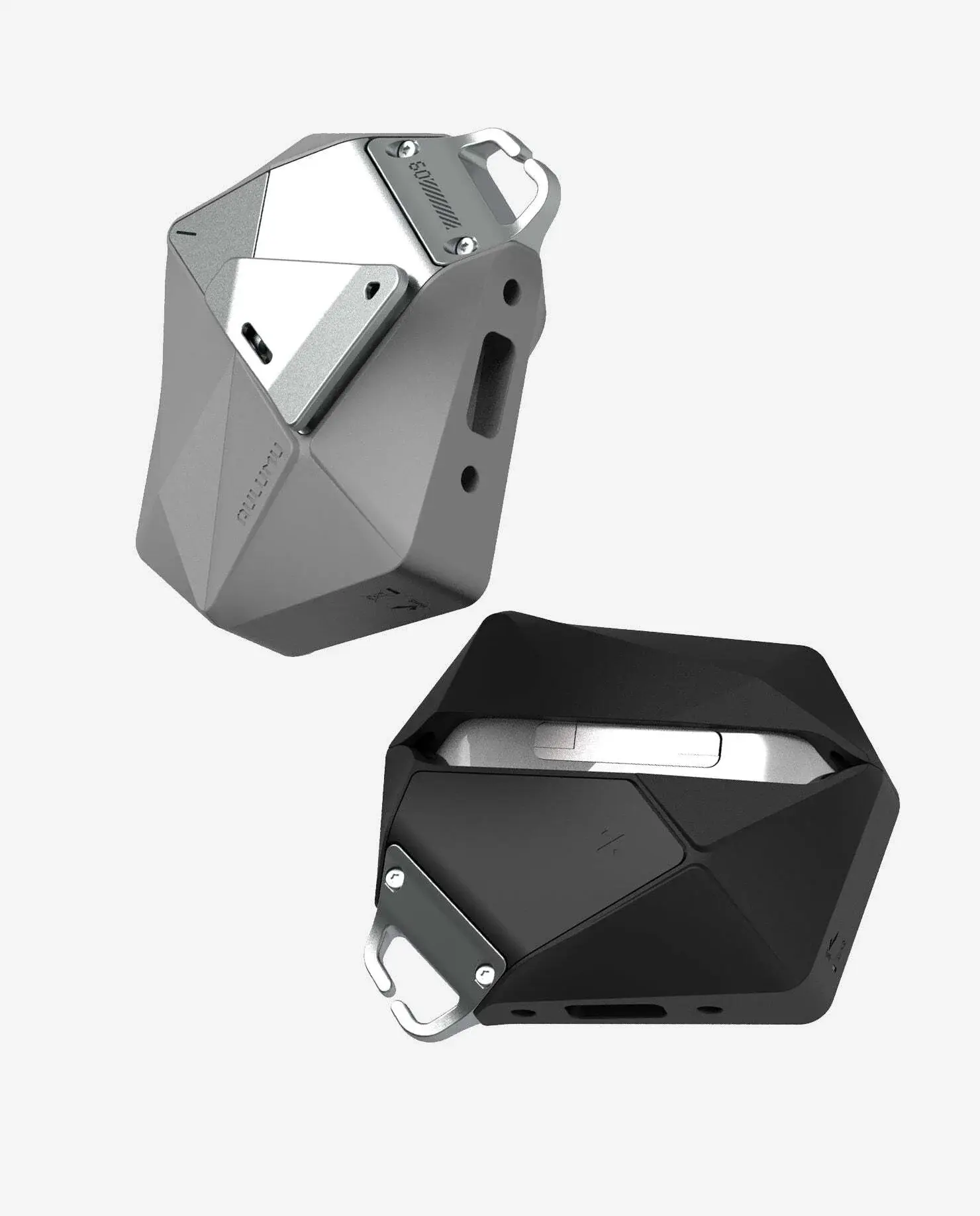 Рельефный чехол Aulumu для AirPods Pro, серый