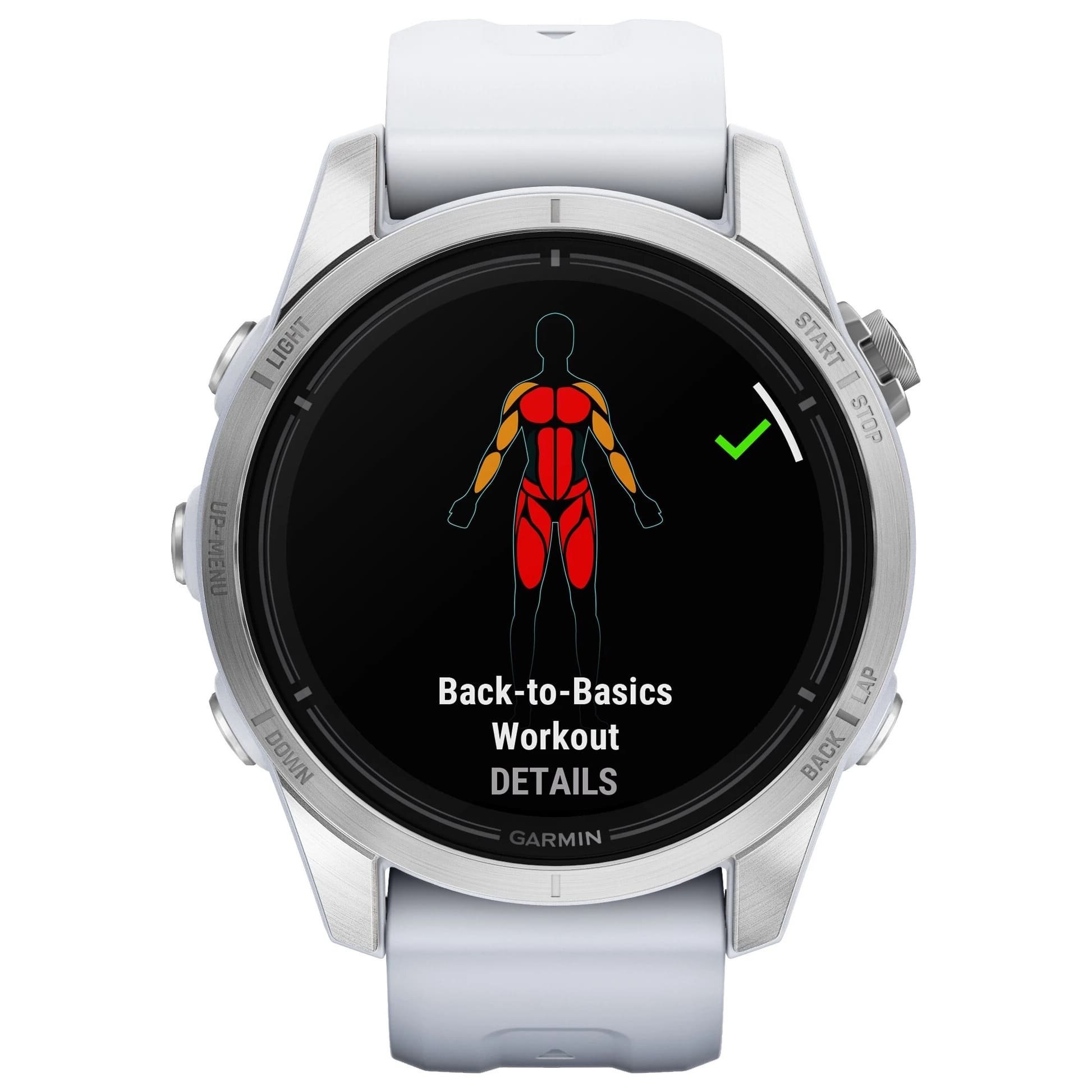 Умные часы Garmin Epix Pro (Gen 2) Standard Edition 42 mm Silver