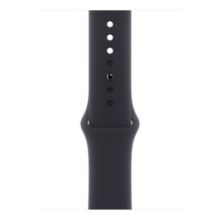 Apple Watch Series 9, 45 мм корпус из алюминия цвета «Midnight», силиконовый спортивный ремешок «Midnight»