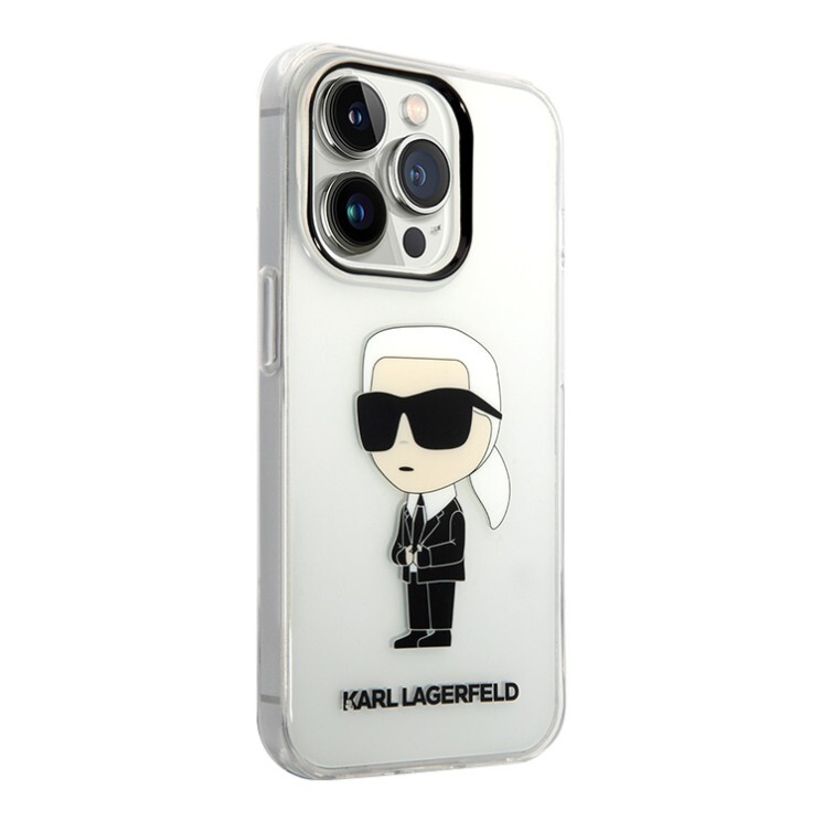 Чехол Kerl Lagerfeld для iPhone 15 Pro Max чехол PC/TPU NFT Karl Ikonik Hard Transparent