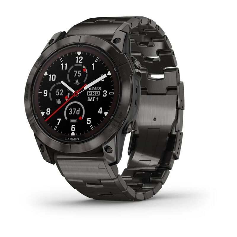 Умные часы Garmin Fenix 7X Pro Sapphire Solar Carbon Grey Titanium
