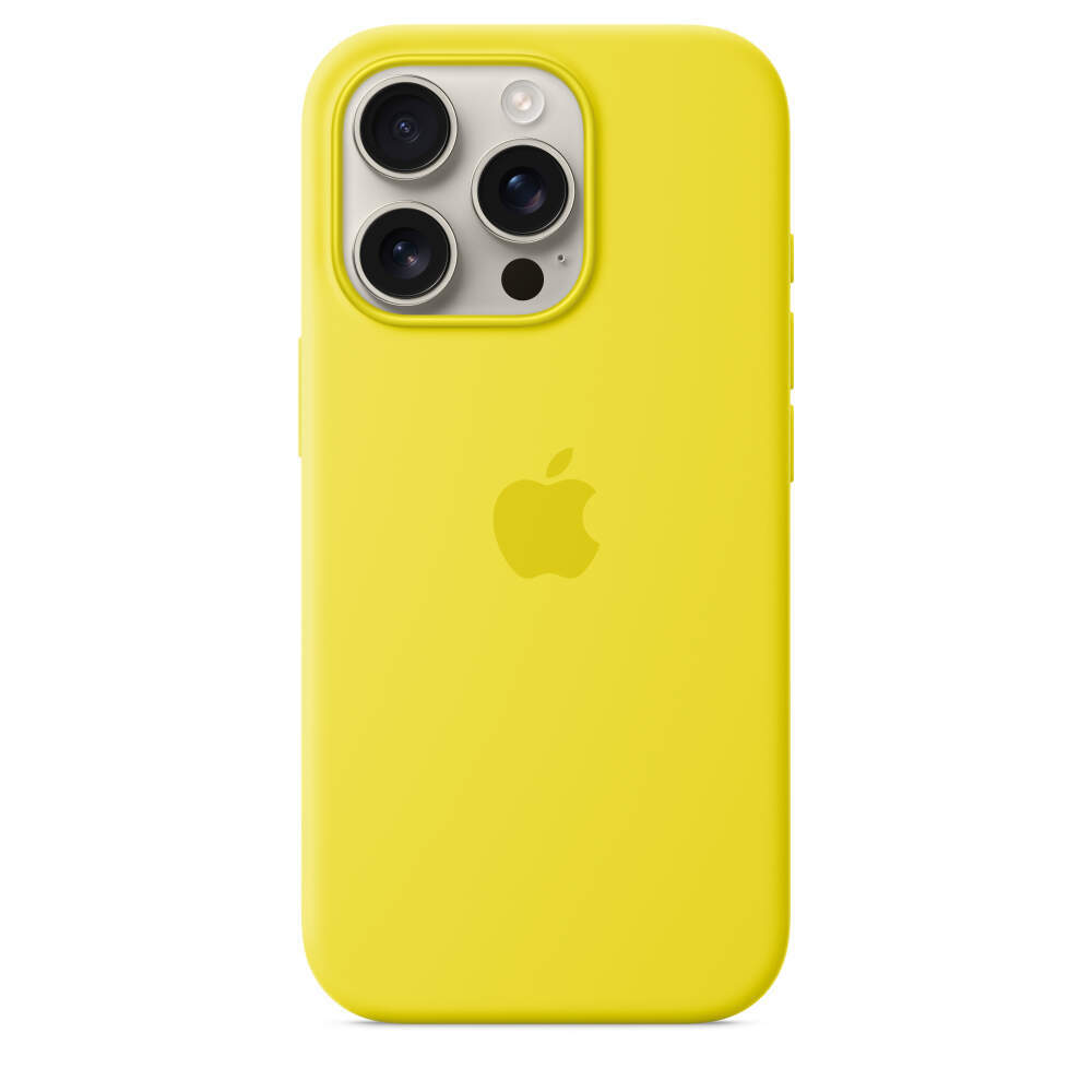 Силиконовый чехол для iPhone 16 Pro с MagSafe Star Fruit (Жёлтый)