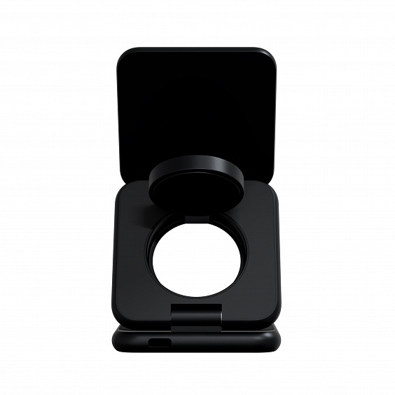 Складное беспроводное зарядное устройство Magssory Fold Pro 3 в 1 для iPhone, AirPods и Apple Watch, совместимое с MagSafe, Black (Чёрный)