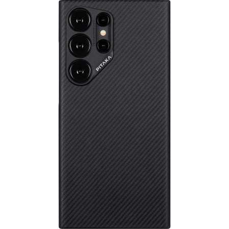 Чехол Pitaka Fusion Weaving MagEZ Case 4 для Samsung Galaxy S24 Ultra, Black (Чёрный)