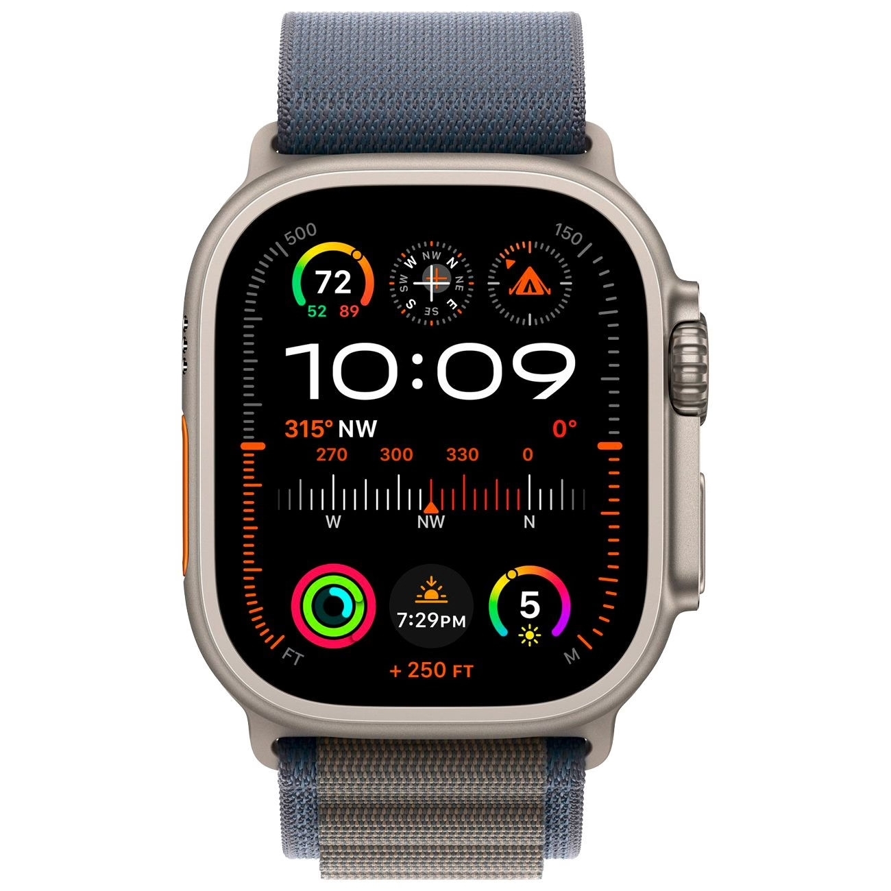 Apple Watch Ultra 2 49mm Titanium Case Alpine Loop Blue