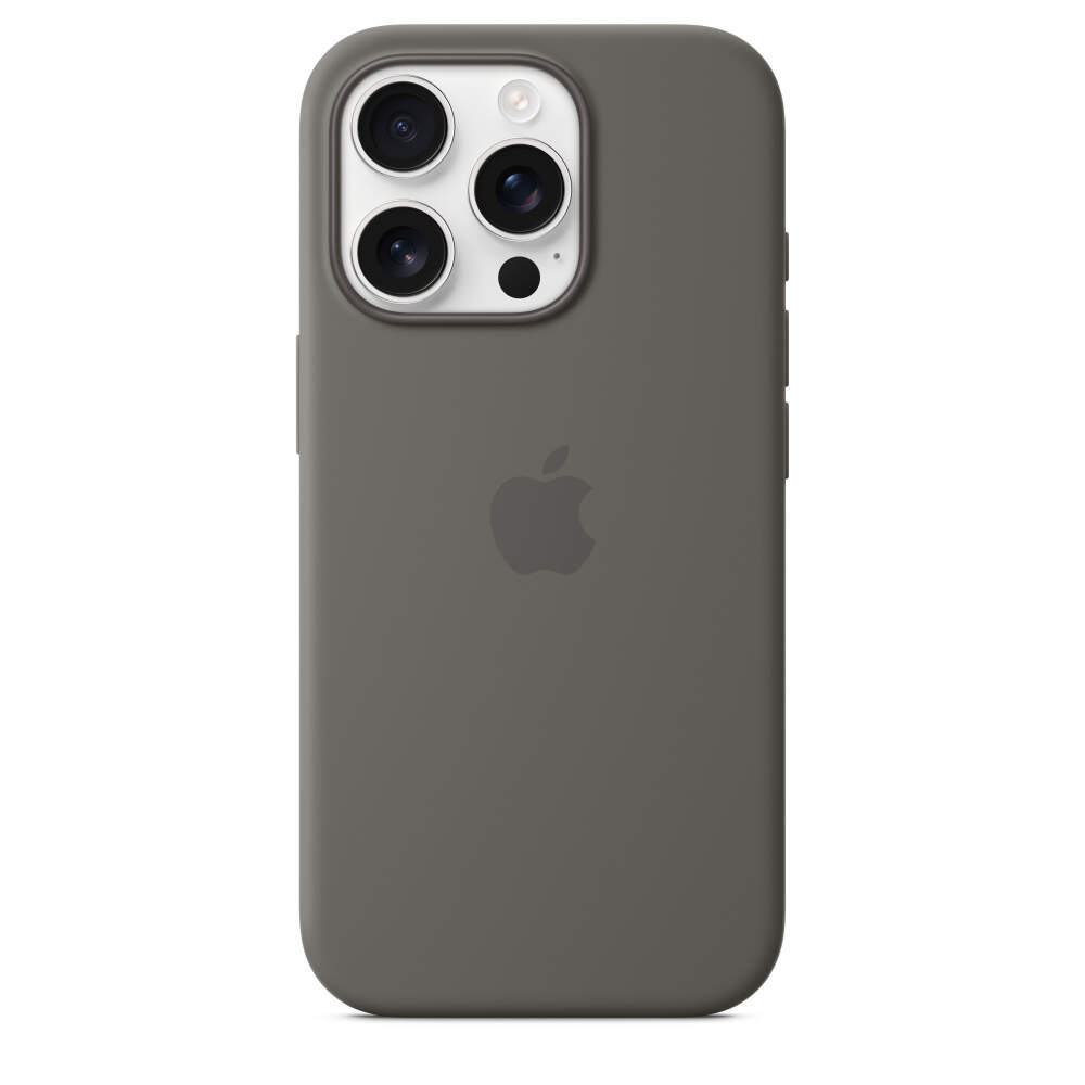 Силиконовый чехол для iPhone 16 Pro с MagSafe Stone Gray (Серый)