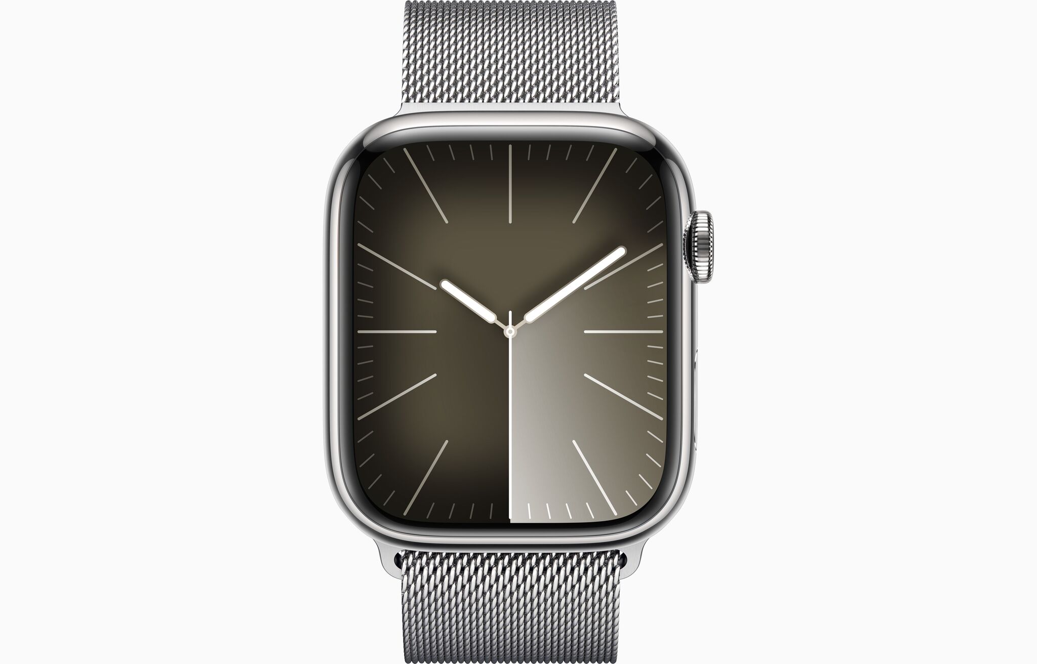 Apple Watch Series 9, 45 мм корпус из нержавеющей стали Silver, Milanese Loop, Silver