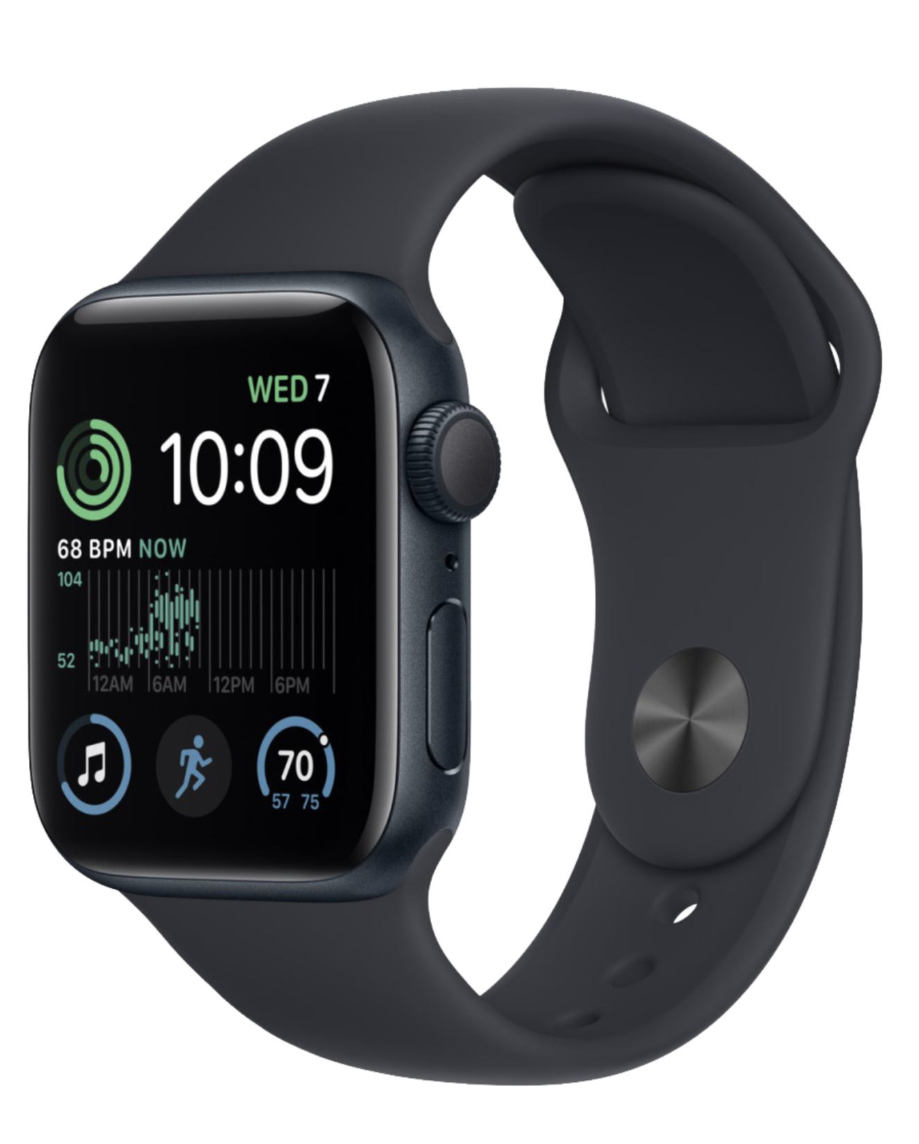 Apple Watch SE 2 (2023) GPS 40мм корпус из алюминия Midnight + ремешок Black