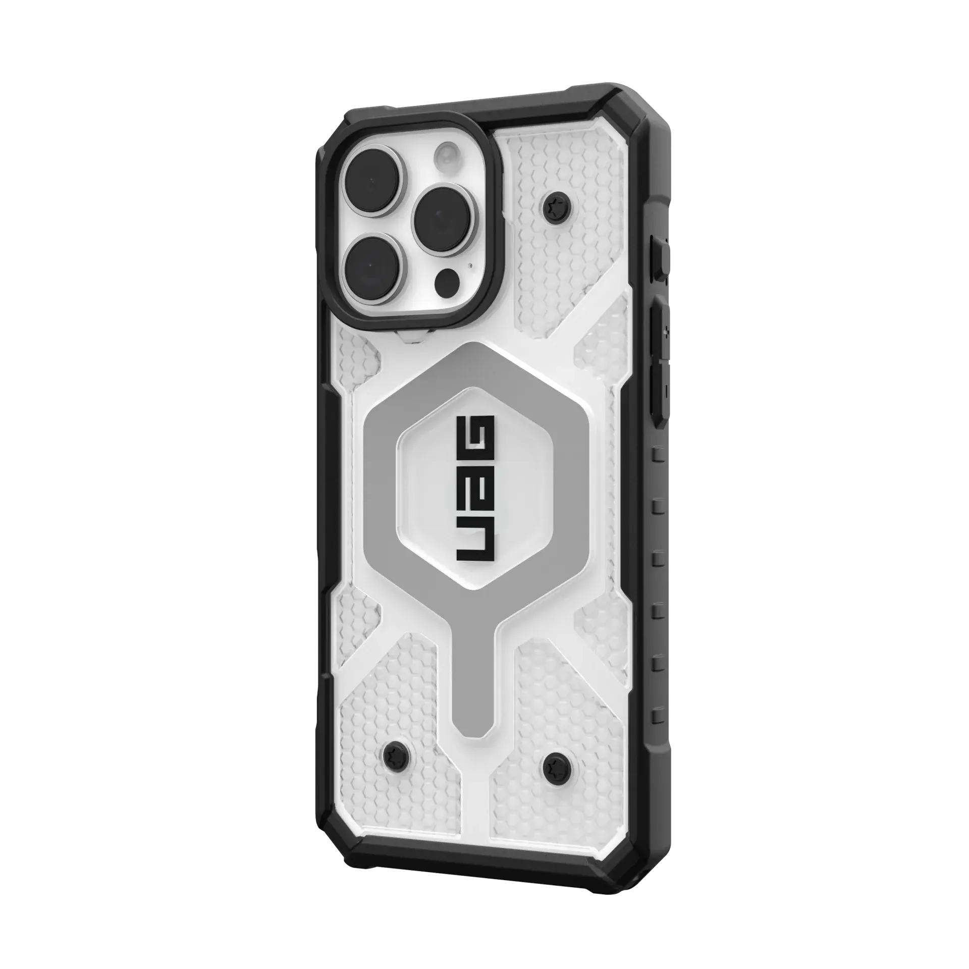 Чехол Uag Pathfinder Прозрачный С Чёрными Вставками для iPhone 16 Pro Max