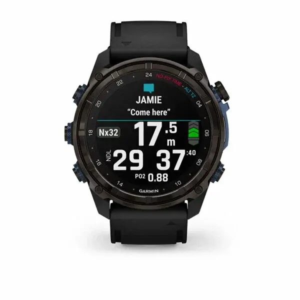Умные часы Garmin DESCENT MK3i 51 mm Carbon Gray DLC with Black Silicone Band