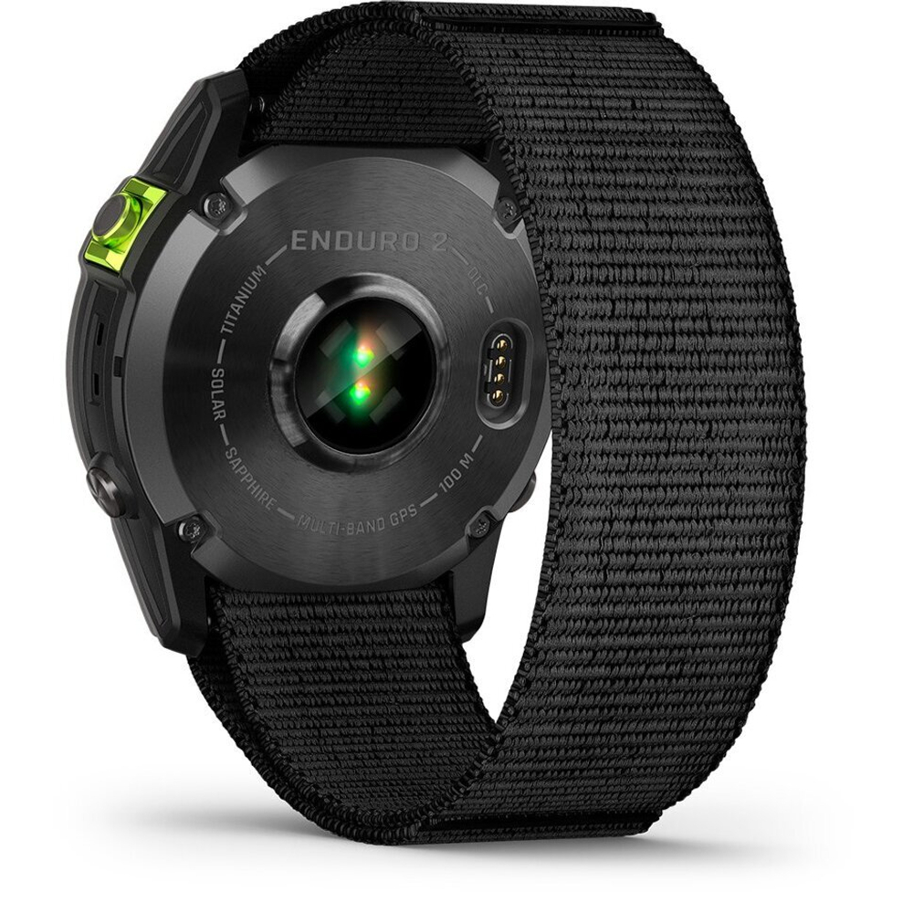 Умные часы Garmin ENDURO 2 угольно-серый DLC титановый с нейлоновым ремешком UltraFit