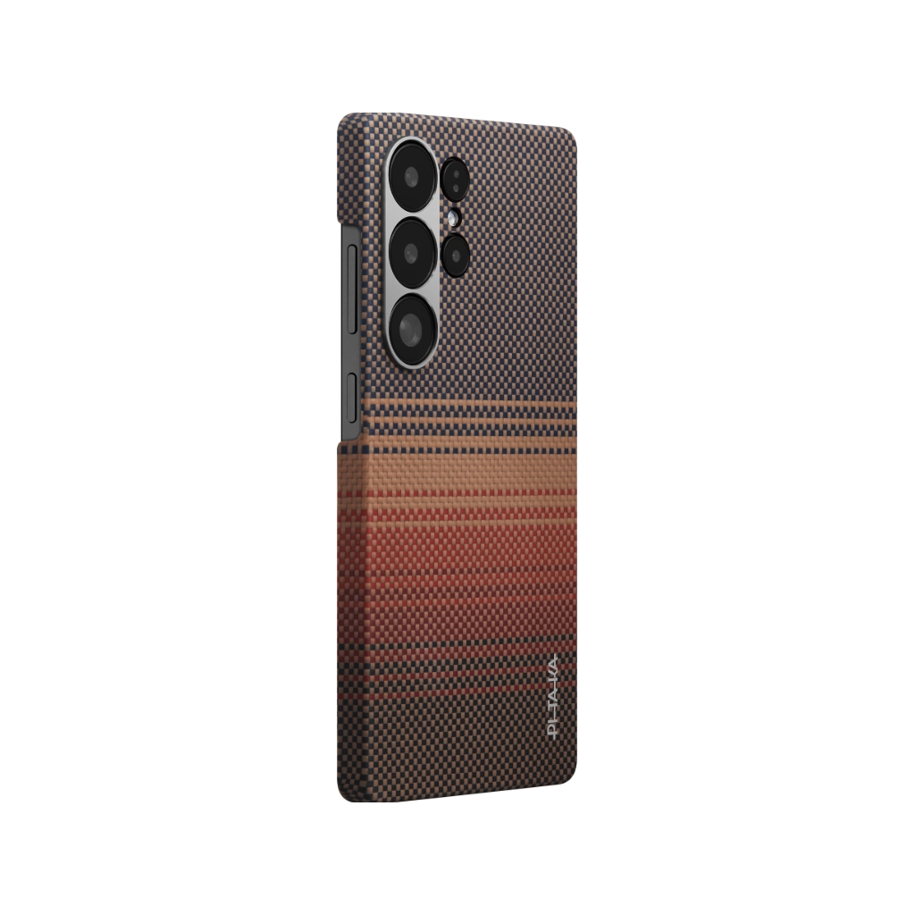 Чехол Pitaka Tactile Woven Case for Samsung Galaxy S25 Ultra Sunset (Коричневый)