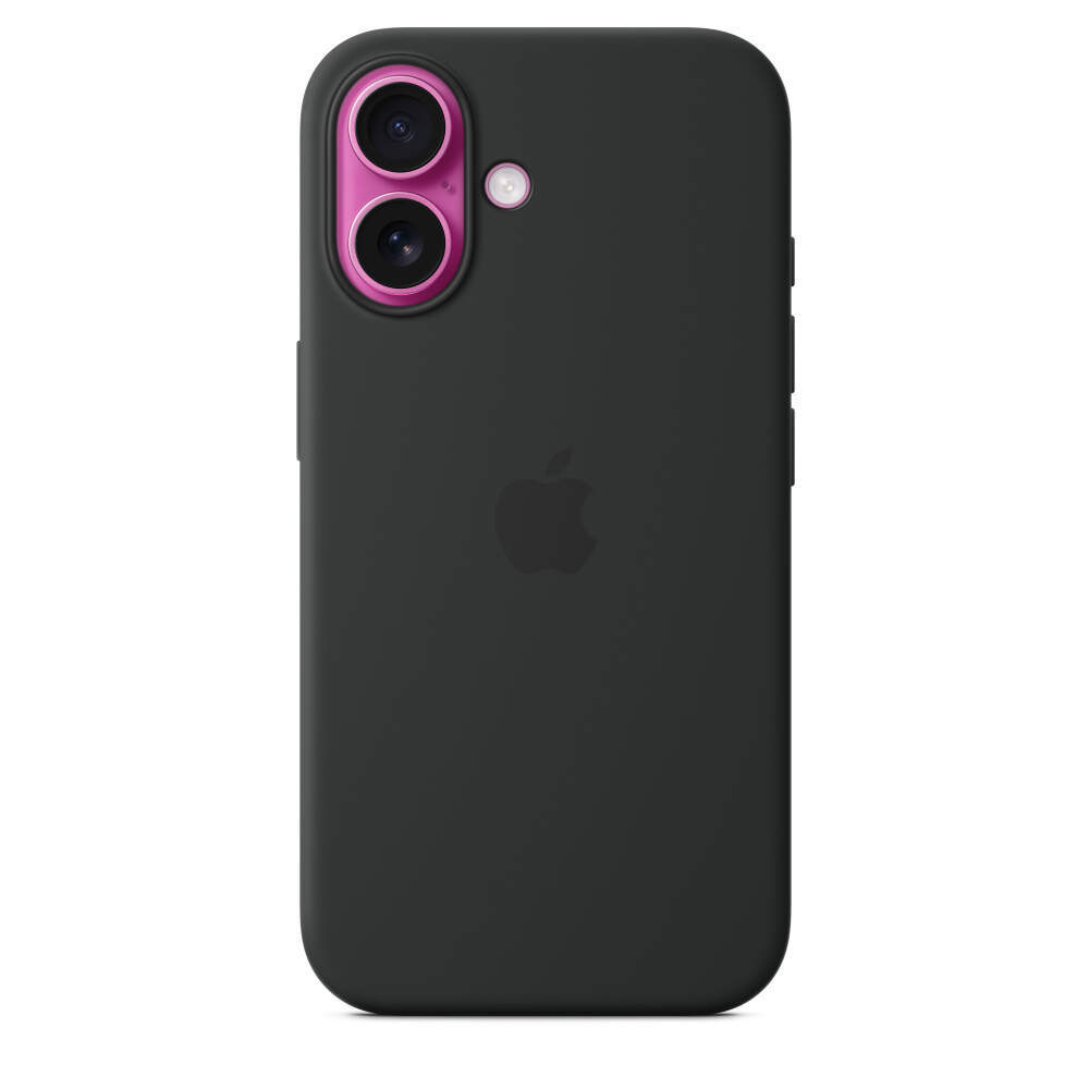 Силиконовый чехол для iPhone 16 с MagSafe Black (Чёрный)