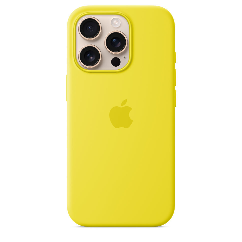Силиконовый чехол для iPhone 16 Pro с MagSafe Star Fruit (Жёлтый)