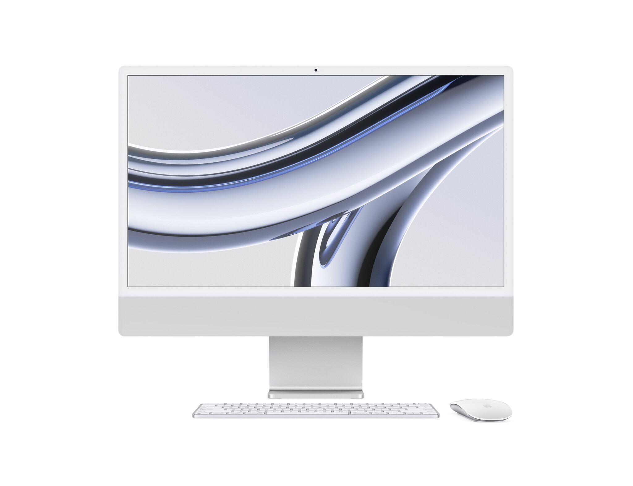 Apple iMac M3, 2023, MQRJ3, 8GB, 256GB, 8-CPU, 10-GPU, Silver (Серебристый)