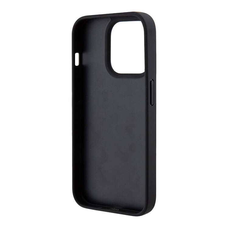 Чехол Karl Lagerfeld GripStand PU Saffiano NFT Karl & Choupette metal для iPhone 15 Pro Max Hard Black (Чёрный)