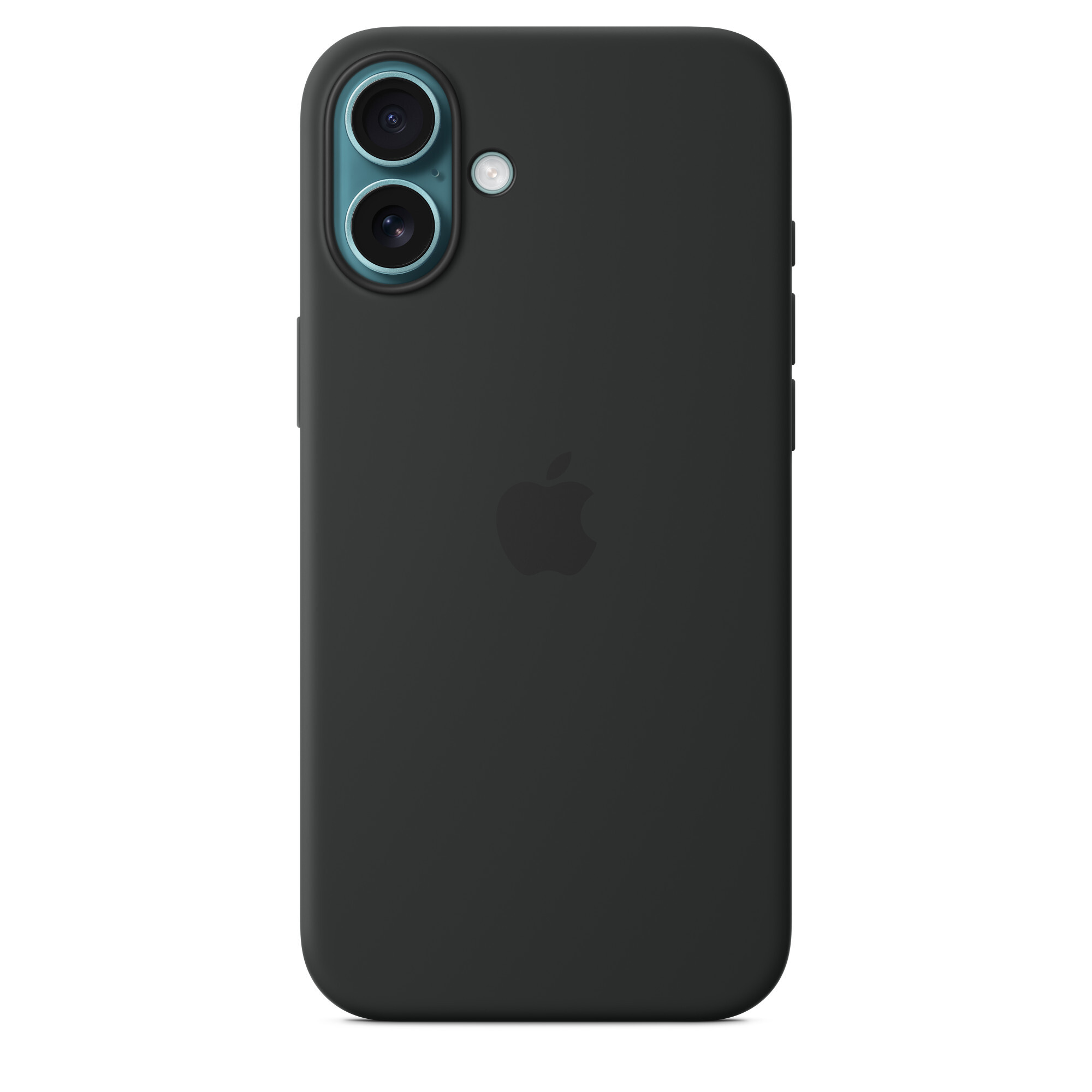 Силиконовый чехол для iPhone 16 Plus с MagSafe Black (Чёрный)