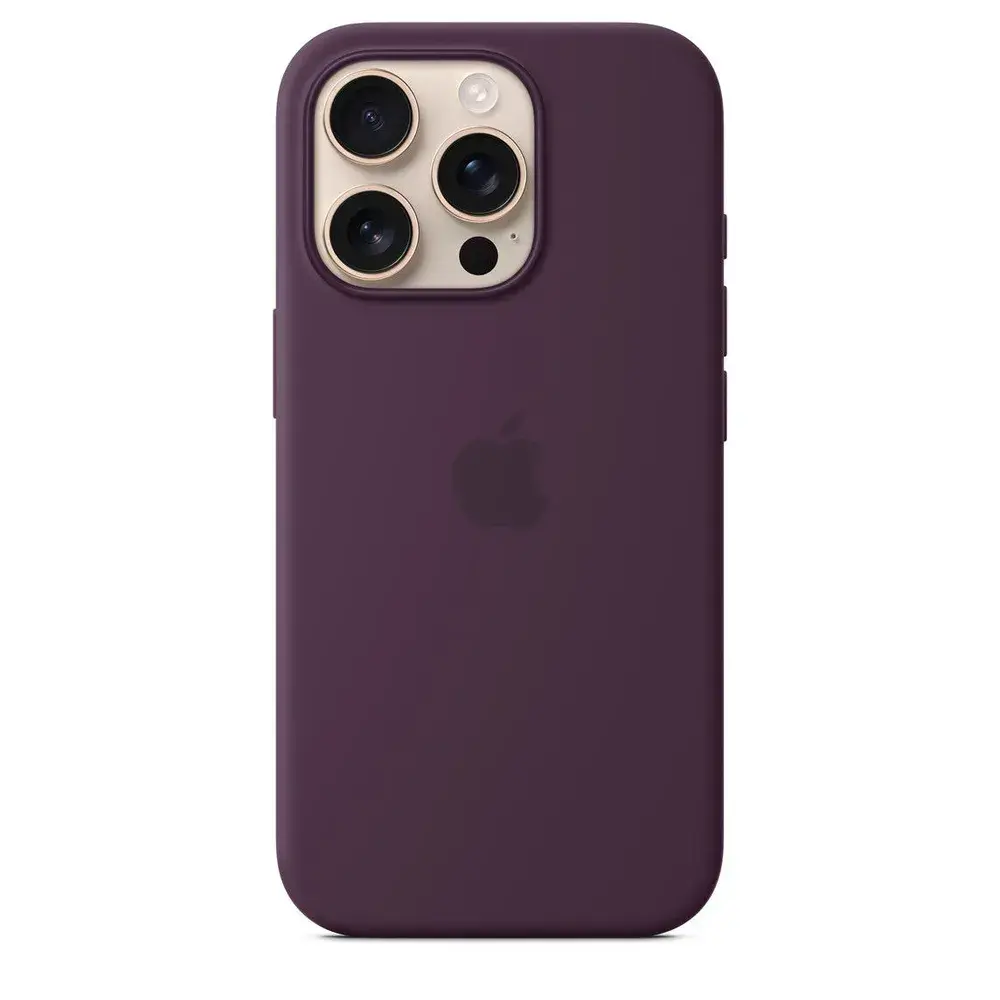 Силиконовый чехол для iPhone 16 Pro с MagSafe Plum (Бордовый)