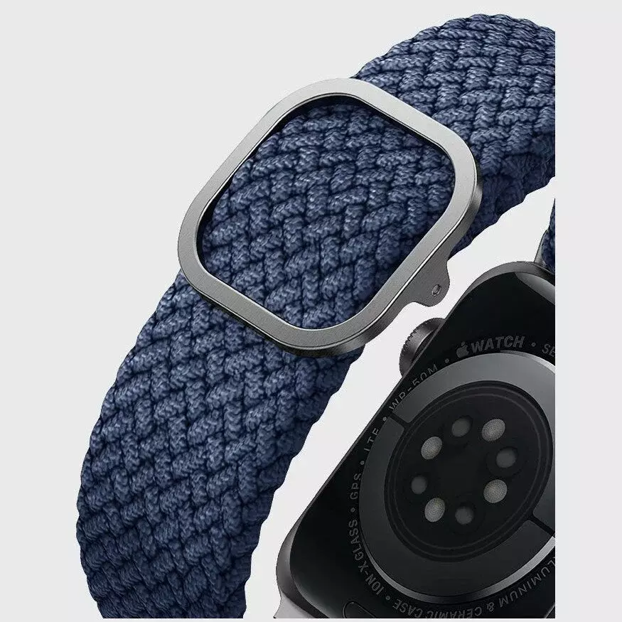 Ремешок Uniq 45/44/42мм ASPEN Design Strap Braided Blue (Синий)