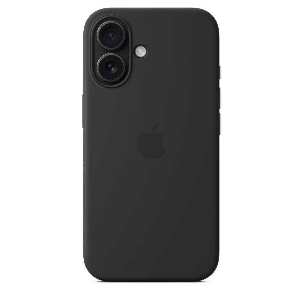 Силиконовый чехол для iPhone 16 с MagSafe Black (Чёрный)