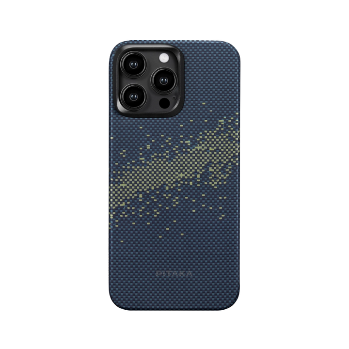 Чехол Pitaka Fusion Weaving MagEZ Case 4 для iPhone 15 Pro Max Milky Way Galaxy