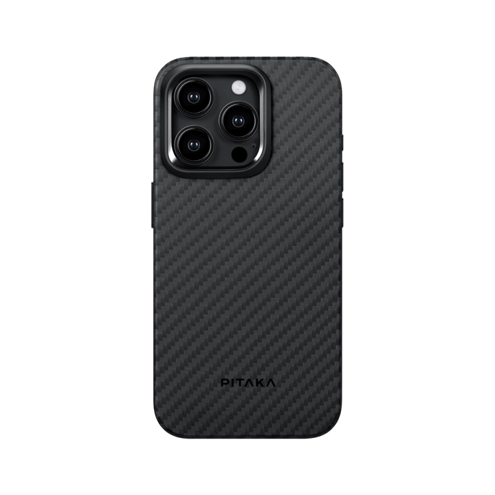 Противоударный чехол Pitaka MagEZ Pro 4 для iPhone 15 Pro Max 1500D Black/Grey (Twill)