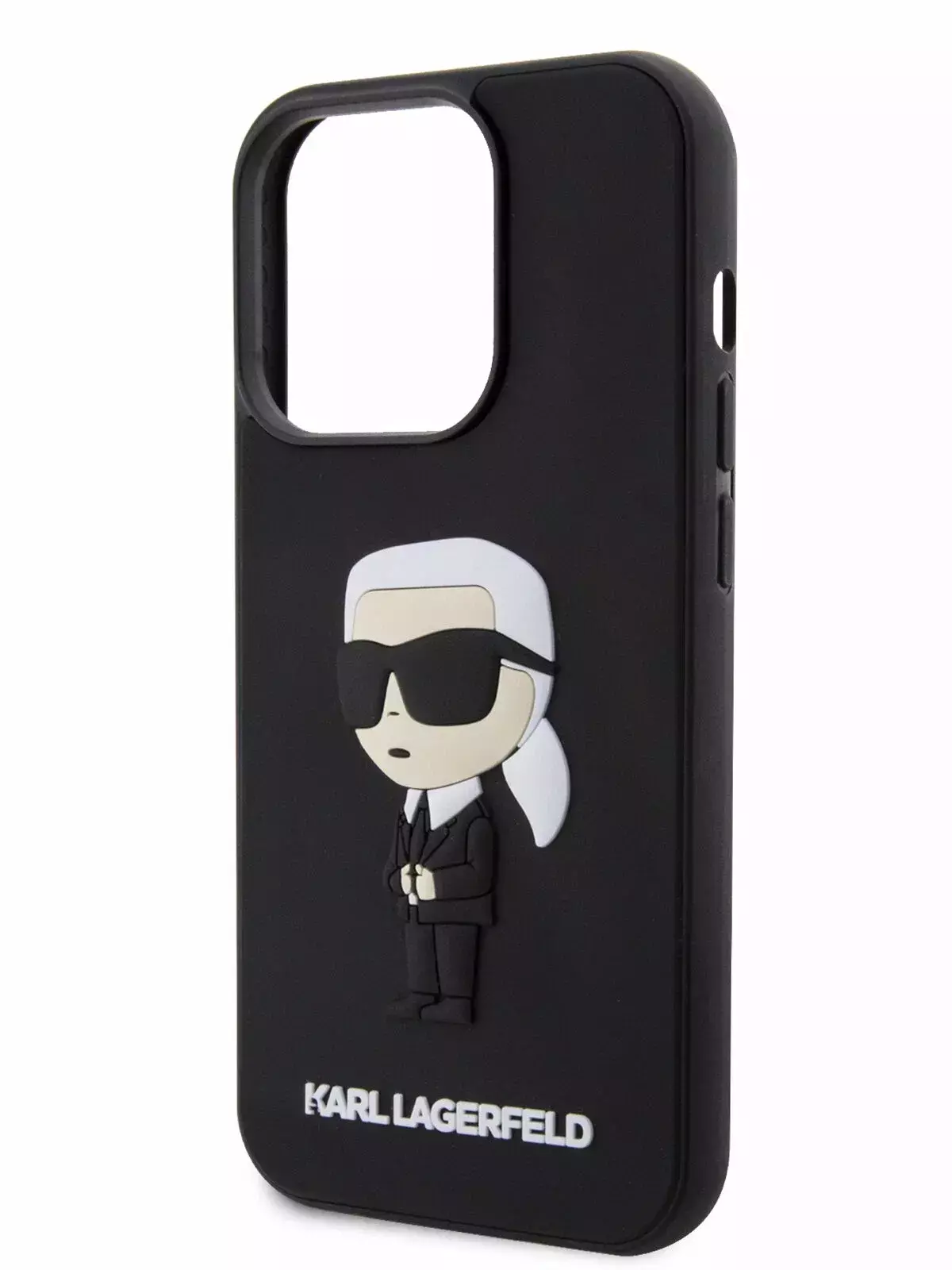 Чехол Karl Lagerfeld Rubber NFT Karl Ikonik для iPhone 15 Pro Hard Black (Чёрный)